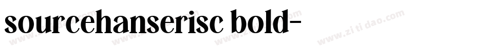 sourcehanserisc bold字体转换